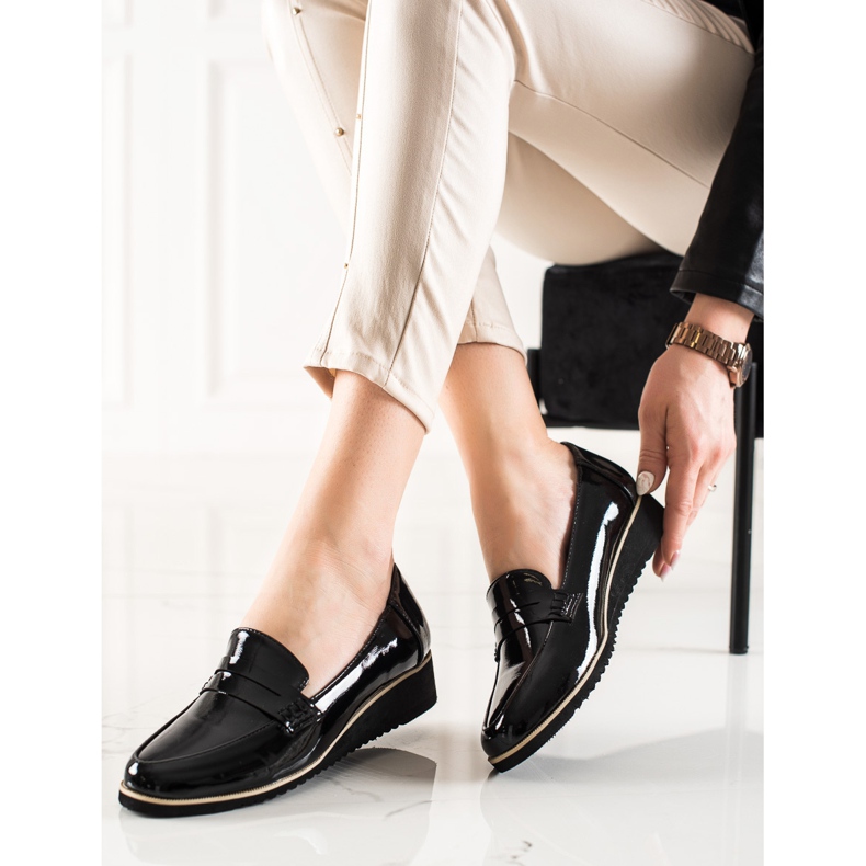 Goodin Lagane lakirane mokasine crna 1