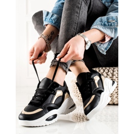 TRENDI Tenisice od eko kože crna 1