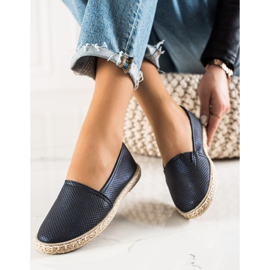 TRENDI Udoban Espdryle s eko kožom mornarsko plava 2