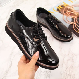 Kožne lakirane cipele Filippo W PAW174 crne crno 1