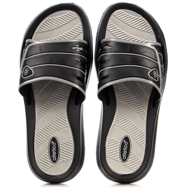 Atletico M ATC204A crne gumene papuče crna 1