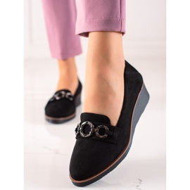 VINCEZA cipele od antilopa crno 1