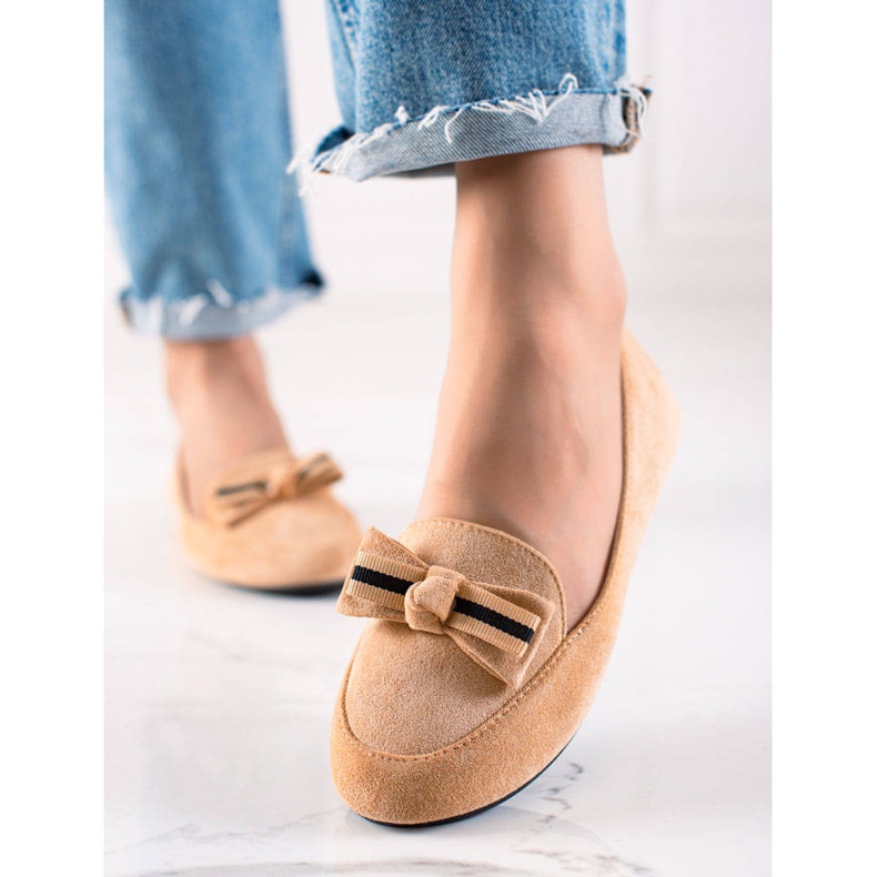 TRENDI Klasični gospodari s lukom bež 1