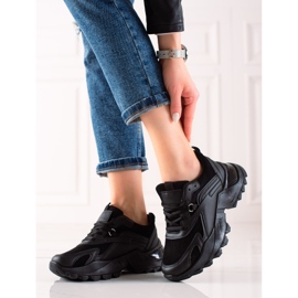 TRENDI Crne modne tenisice crna 1