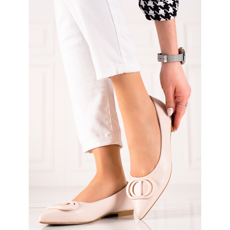 Seastar Bež balerinke s ukrasom 1