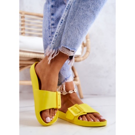 Ženske papuče Big Star s kopčom FF274A392 žute žuta boja 2