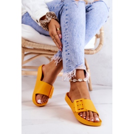 Ženske Big Star papuče s kopčom FF274A393 narančasta 2