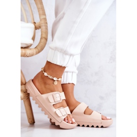 PS1 Gumene papuče na bež platformi Westie 1