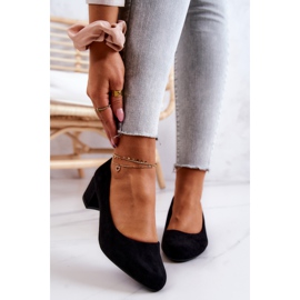 Suede pumpe on A Bar Sergio Leone PB291 crne crna 2