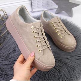 Tenisice na platformi Filippo W PAW315 bež 1