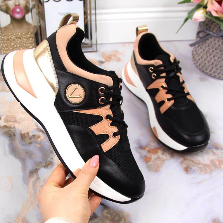 Tenisice na platformu Vinceza W JAN79A crne crna 1