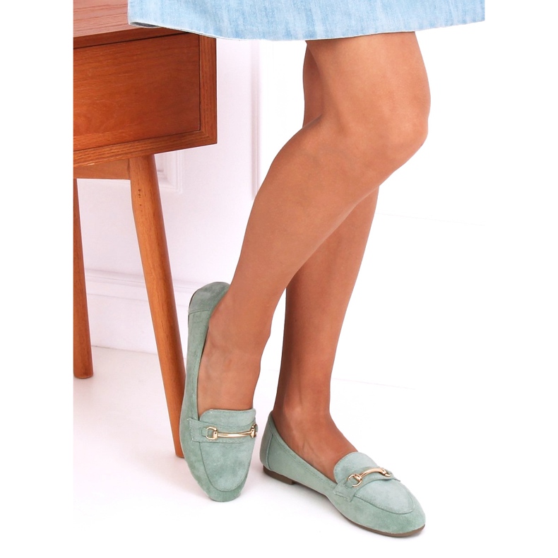 Zelene Ženske natikače 88-385 Zelene zelena 1