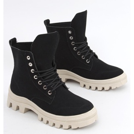 Mariko Crne treking tenisice do gležnjeva crno 1