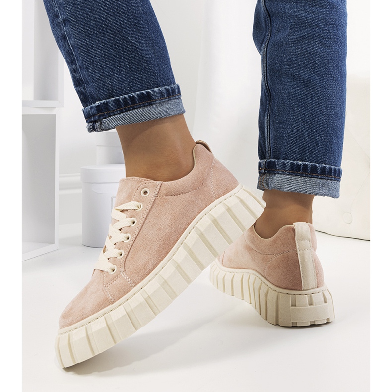 Ružičaste tenisice na platformi Mirabel ružičasta 1