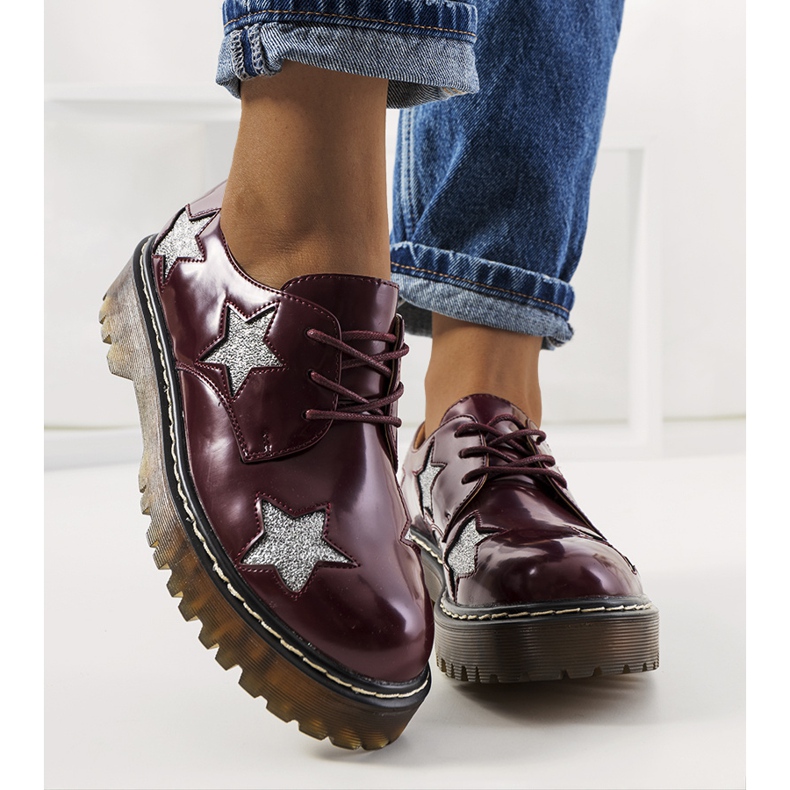 Kestenjaste cipele sa zvijezdama Starl crvena višebojan 1