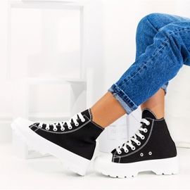 Crne tenisice na visokom Berrios potplatu crno 1