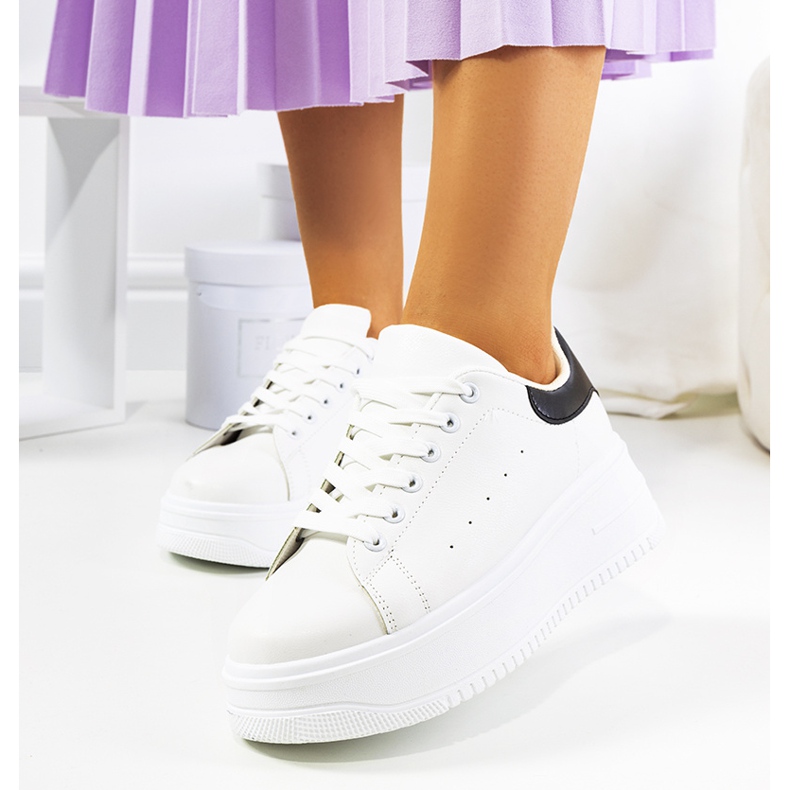 Bijele tenisice na visokoj Lelici platformi bijela 1