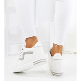 Bijele tenisice na klin Piazza bijela 1