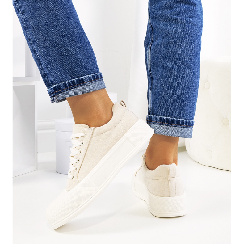 Bež tenisice na Babbete platformi 1