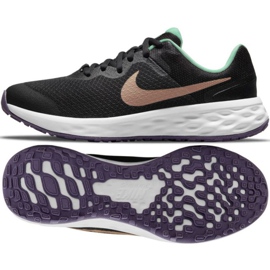 Nike Revolution 6 Jr DD1096 005 tenisice za trčanje crno 1