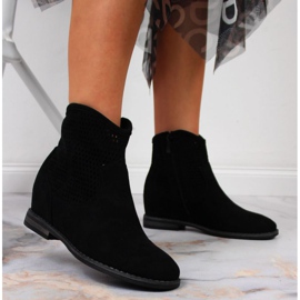 Ažurne čizme S. Barski W OLI141A crne crna 2