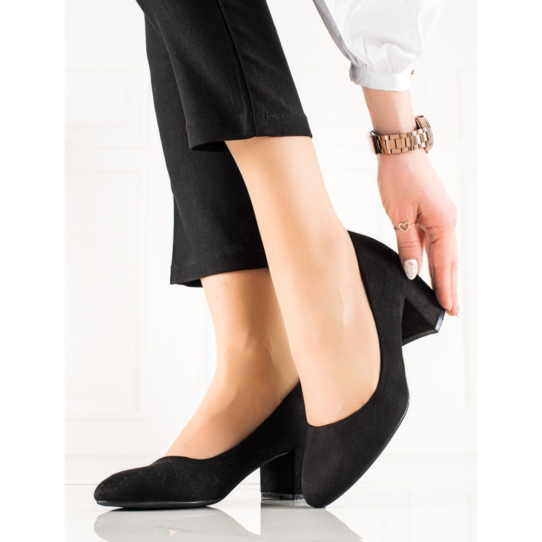 TRENDI Klasične cipele od antilopa crna 1