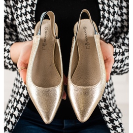 Goodin Pumpe s otkrivenom petom zlatna 1