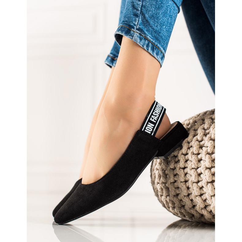 Goodin Pumpe s otkrivenom petom crno 1