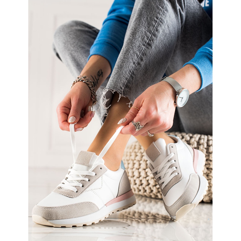 TRENDI Šarene sportske cipele bijela raznobojna 1