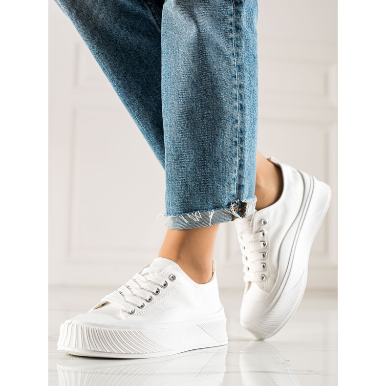 Seastar Bijele tenisice na platformi bijela 2