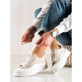 Seastar Bež tenisice na platformi 1