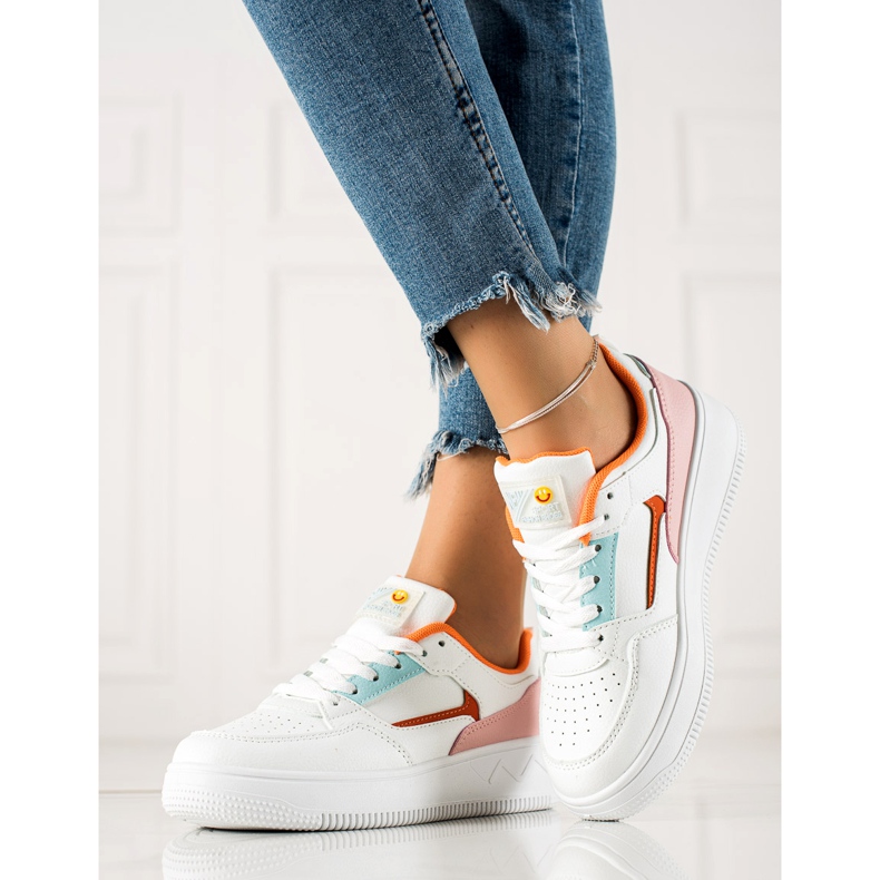 TRENDI Modne bijele tenisice bijela raznobojna 1