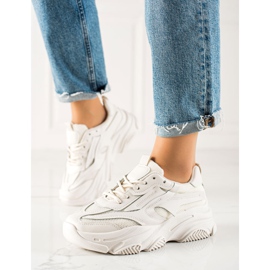 Seastar Modne tenisice s mrežom bež 1