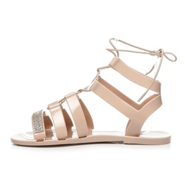 L. Day Gumene rimske čizme smeđa 1