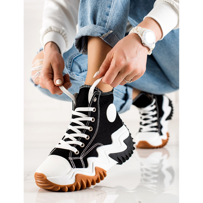 TRENDI Crne tenisice Modne tenisice crna 1