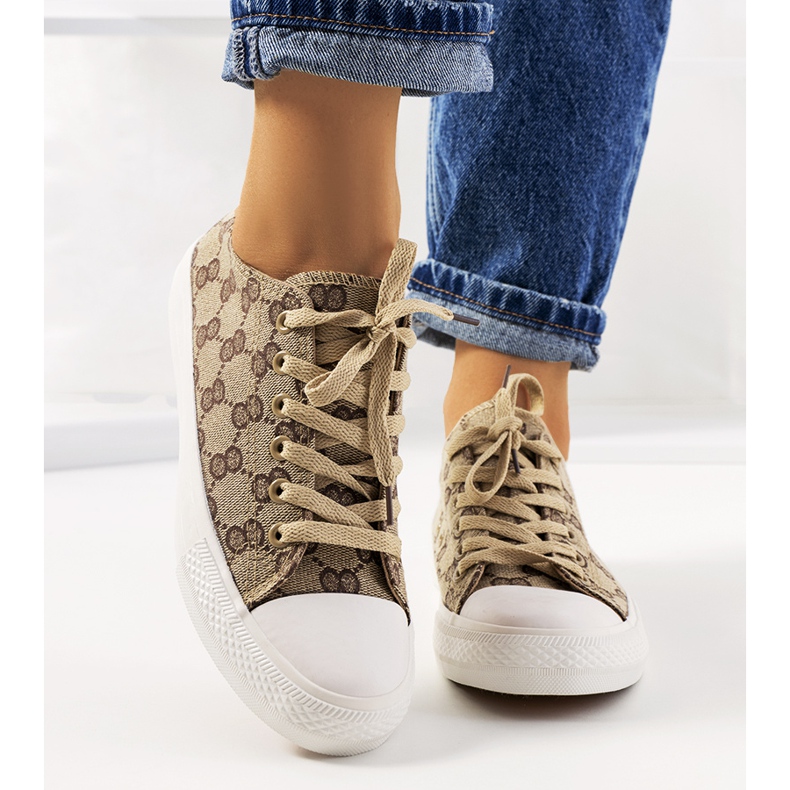 Sheila ženske bež tenisice smeđa 1