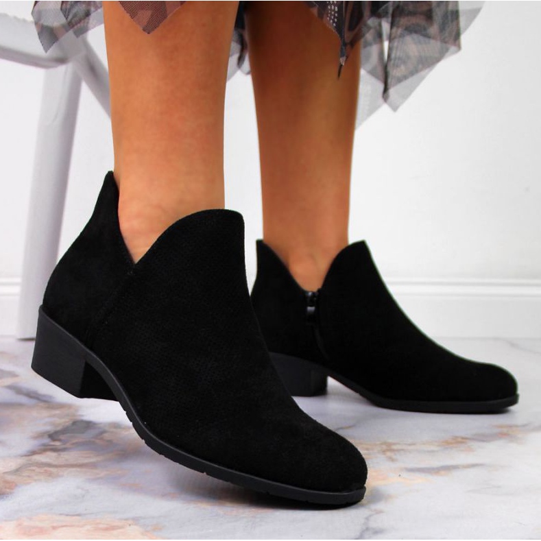 Crne Filippo W PAW319A ažurne čizme crno 2