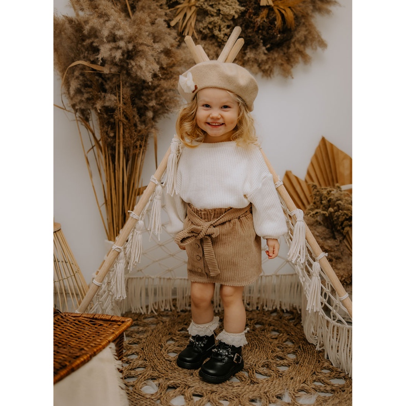 FR1 Dječje čizme zagrijane krznom Black Flossie crna 1