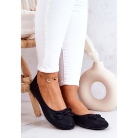 Klasične ženske balerinke, profilirani uložak, crni fimme crno 2