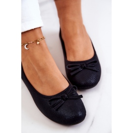 Klasične ženske balerinke, profilirani uložak, crni fimme crno 1