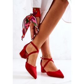 PS1 Suede pumpe na šanku u Shelley's Red Spitz crvena 2