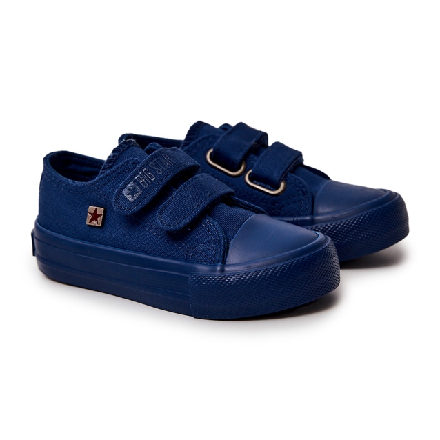 Dječje klasične tenisice Big Star JJ374044 Navy Blue ['mornarica'] plava 1