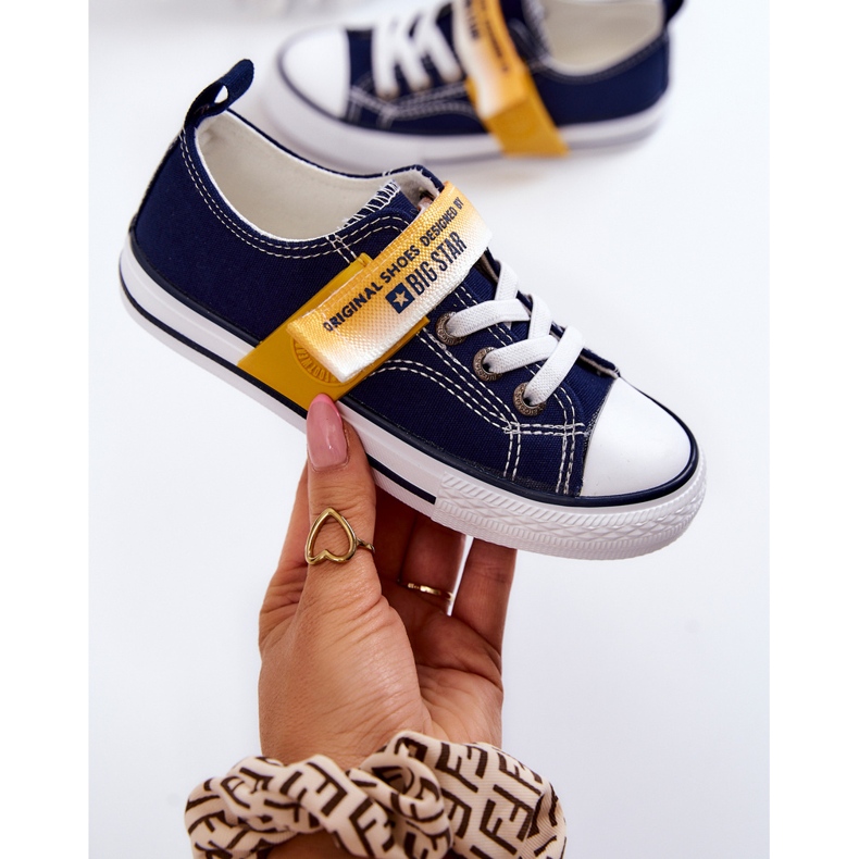 Dječje niske tenisice Big Star JJ374072 Navy Blue plava plava 1
