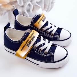 Dječje niske tenisice Big Star JJ374072 Navy Blue plava plava 2