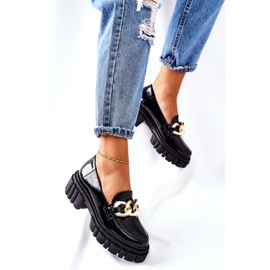 Ženske natikače Kožne natikače crne Laura Messi 2339 crno 2