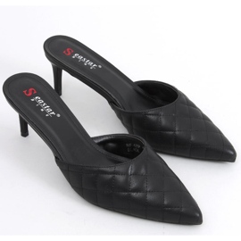 Prošivene štikle Gloria Black crno 2