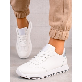 TRENDI Klasične sportske cipele od eko kože bijela 1