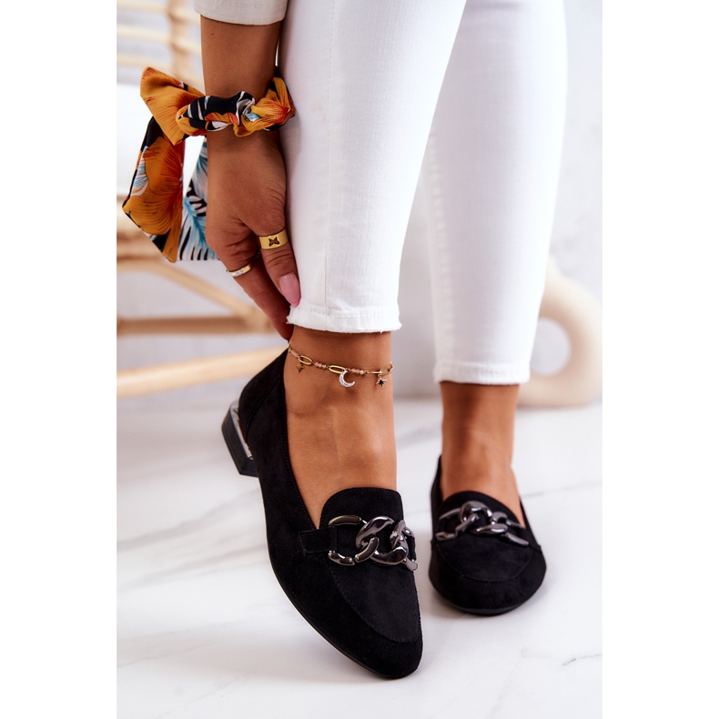 Suede mokasinke Sergio Leone MK739 crne crno 2