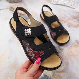 Čičak sandale Rieker W 65989-14 tamnoplave tamnoplava 1