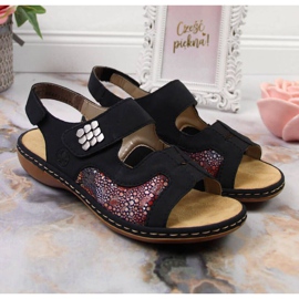 Čičak sandale Rieker W 65989-14 tamnoplave tamnoplava 2